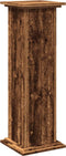 vidaXL - Sokkel - met - opbergruimte - 31x30x90 - cm - bewerkt - hout - oud - houtkleur