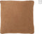 J-Line kussen Geweefd - leer - bruin