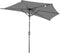 Angel Living Balkonparasol - Halfrond - UV-bestendig - 245 x 120 cm - Grijs