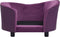 vidaXL - Hondenbank - 69x49x40 - cm - pluche - en - kunstleer - bordeauxrood