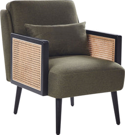 ORUM - Fauteuil - Groen - Rotan