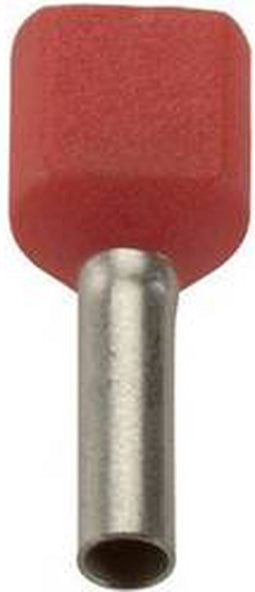 LAPP 61802010 Dubbele adereindhulzen 1 mm² Deels geïsoleerd Rood 500 stuk(s)