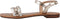 GEOX D SOZY Q A - Sandalen - Verstelbare pasvorm met gespsluiting - Goud/Zilver - Maat 39