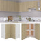 vidaXL - Hanghoekkast - Lyon - 57x57x60 - cm - bewerkt - hout - sonoma - eikenkleurig