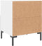 vidaXL - Nachtkastje - 40x35x47,5 - cm - bewerkt - hout - wit