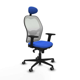 Piqueras y Crespo 2D036G1 - Bureaustoel - Verstelbare hoogte met hoofdsteun - Blauw