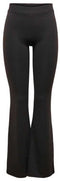 ONLY ONLFEVER STRETCH FLAIRED PANTS - Dames Broek - Elastische tailleband - Zwart - Maat S