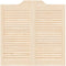 vidaXL - Draaideuren - louvredesign - 2-paar - 80x80 - cm - massief - grenenhout