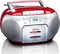 Lenco SCD-420 - Draagbare radio/CD-speler - FM radio en cassette - Rood