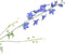 Silk-ka Kunstbloem-Zijden Bloemen Delphinium Tak Blauw 101 cm Per 2 Stuks