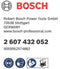 Bosch Accessories 2607432052 Filterpatroon 1 stuk(s)