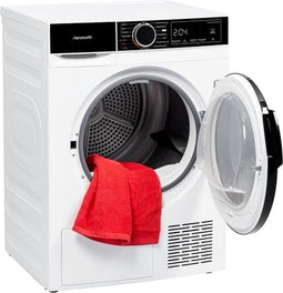 HANSEATISCH HWT8DGT - Warmtepompdroger 8kg - Duits Display - Anti-kreukfunctie