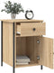 vidaXL - Nachtkastjes - 2 - st - 40x42x60 - cm - bewerkt - hout - sonoma - eikenkleurig
