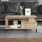 vidaXL - Salontafel - 90x49x45 - cm - bewerkt - hout - sonoma - eikenkleurig