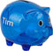 Peppa Pig spaarvarken - spaarpot met naam - blauw