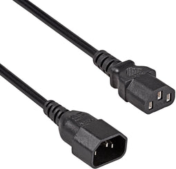 Akyga AK-PC-07C - Stroom Aansluitkabel 3 m - C14 naar C13 - Zwart