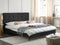 AMBASSADOR - Tweepersoonsbed - Zwart - 160 x 200 cm - Chenille