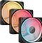 Corsair iCUE LINK LX120-R RGB - Case Fan - 120mm - 70 cfm - 400-2400 rpm - 35.1 dBA - Daisy chain - zwart (3-pack)