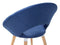Set van 2 eetkamerstoelen ROSLYN Marineblauw
