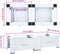 vidaXL - Dubbele - wasmachine - sokkel - met - lades - wit