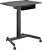 VDD Gaming - Zit Sta Bureau - Verrijdbaar - In hoogte verstelbaar 76-113 cm - Zwart - Bureaublad 80 x 58 cm