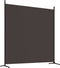 vidaXL - Kamerscherm - met - 4 - panelen - 698x180 - cm - stof - bruin
