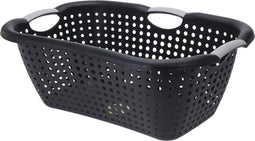 Storage Solutions Wasmand met handvatten - zwart - kunststof - 26 liter