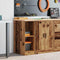 vidaXL - Garagekast - 30x51x85 - cm - massief - grenenhout - oud - hout