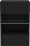 vidaXL - LED - TV - kast - - - 2 - stuks - - - Zwart - Eiken - - - 40x30x60,5cm - - - Gelaagd - Hout