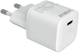 Celly UCTC1USBC25W - USB-C Adapter - 25W Snellader voor iPhone en Samsung - Wit