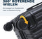 Pathsail® Handbagage Koffer - 40L - Lichtgewicht - TSA slot & 360 graden spinner wielen - Zwart