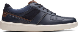 Clarks Cambro Race - Lage Sneakers - Retro-styling - Navy Combi - Maat 43