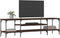 vidaXL - Tv-meubel - 161x35x45 - cm - bewerkt - hout - en - ijzer - bruin - eikenkleur