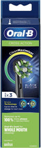 Oral-B CrossAction - Met CleanMaximiser-technologie - Opzetborstels - Zwart - 3 stuks