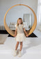 Like Flo F211-5440 - Meisjes T-shirt - Ruffle mouwen - Off white