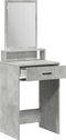 vidaXL - Kaptafel - met - lades, - Beton - Grijs, - 50x41x140 - cm