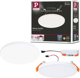 Paulmann Veluna - paneel - frameloos - VariFit - IP44 - Plafonniere - 3000K - 125mm