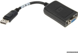 HP AS615AA - DisplayPort naar VGA adapter - 10cm - Zwart