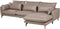 GALLO - Hoekbank - Lichtbruin - Linkszijdig - Polyester