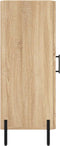 vidaXL - Dressoir - 34,5x34x90 - cm - bewerkt - hout - sonoma - eiken