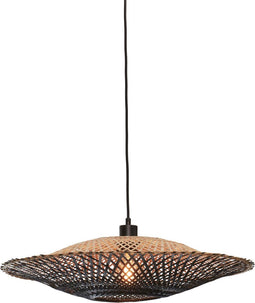 GOOD&MOJO Hanglamp Kalimantan - Bamboe/Zwart - Ø60cm - Modern - Hanglampen Eetkamer, Slaapkamer, Woonkamer