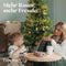 Kunstkerstboom - Nordmann Slim (FT05) - 180 cm - realistische PVC/PE-takken - handgemaakte essenhouten standaard