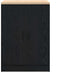 vidaXL - Garagekast - 60x51x85 - cm - massief - grenenhout - zwart