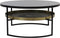 Light & Living Rowdy Salontafel - Zwart/Antiek Brons - Ø88x40cm