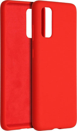 Accezz Samsung Galaxy S20 - Liquid Silicone Backcover - Schokabsorberend - Rood