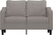 vidaXL - Tweezitsbank - 140 - cm - stof - taupe