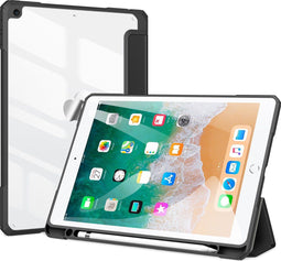Dux Ducis - Tablet hoes geschikt voor iPad 9.7 (2017/2018) - Toby Serie - Tri-Fold Book Case - Zwart