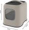 Rotho MyPet Biala - Kattenbak - Modern design met koolstoffilter - Beige & Antraciet