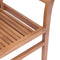 vidaXL - Eetkamerstoelen - stapelbaar - massief - teakhout - 4 - st