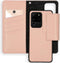 Selencia Hoesje Geschikt voor Samsung Galaxy S20 Ultra Hoesje Met Pasjeshouder - Selencia Surya 2-in-1 Uitneembare Vegan Lederen Bookcase - Roze